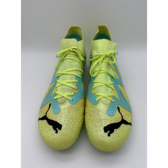 Men's Puma Future Pro FG/AG 107171-03 Neon Yellow Soccer Cleats Shoes Size 8.5 - Picture 2 of 12